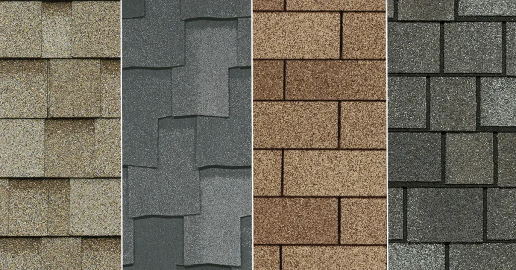 types of roof shingles